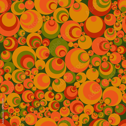 Seamless pattern of perfectly aligned circle shapes. Abstract background.