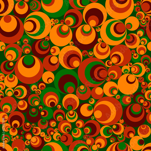 Seamless pattern of perfectly aligned circle shapes. Abstract background.
