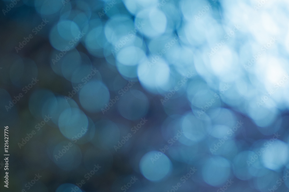 Circle bokeh with bule color background , glitter magic background