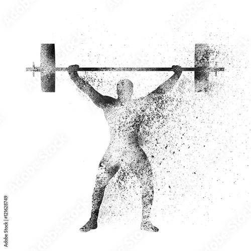Weight Lifter for Sports Concept. Vector Illustration.