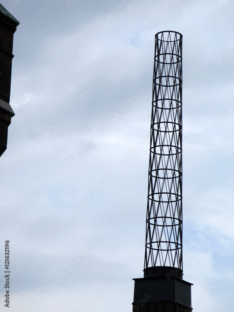 Fototapeta premium Wire mesh chimney top