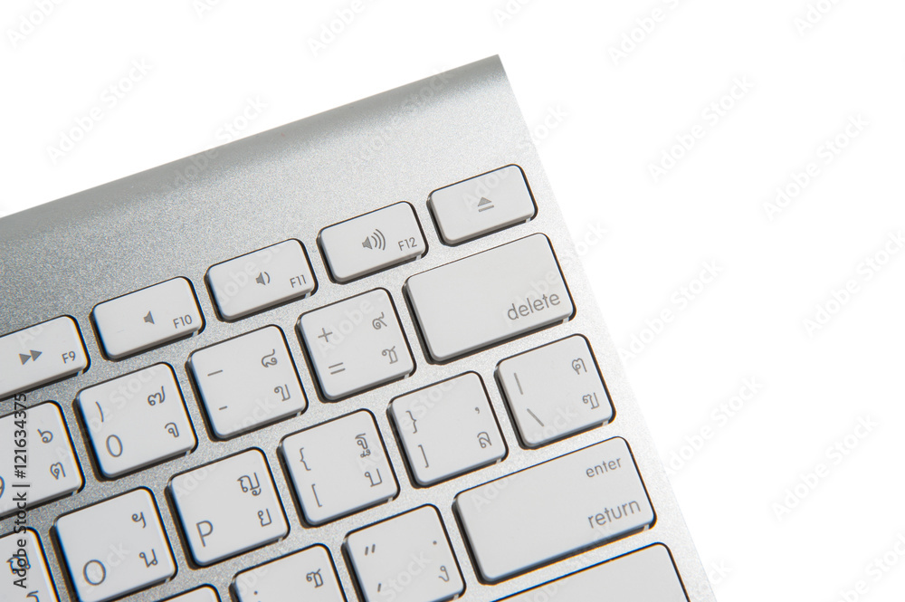 Computer keyboard. Isolated on white background Computer keyboard. Isolated on white background