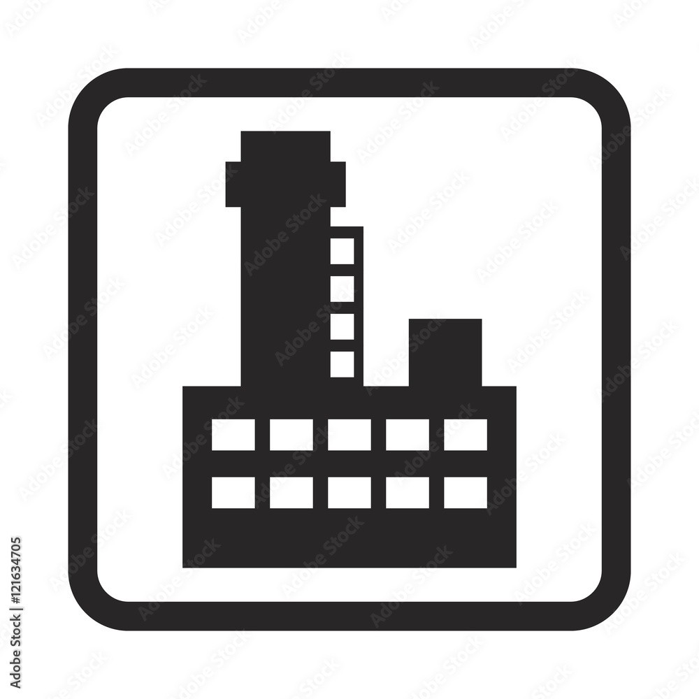 Obraz premium factory icon