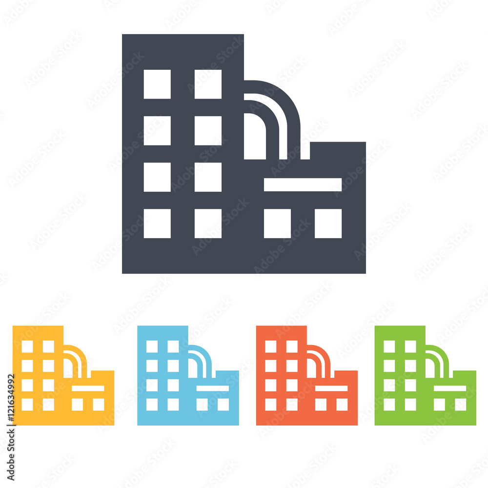 Obraz premium factory icon