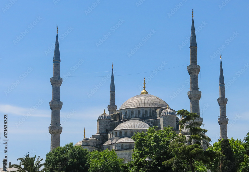 Fototapeta premium The Blue Mosque, (Sultanahmet Camii), Istanbul, Turkey.