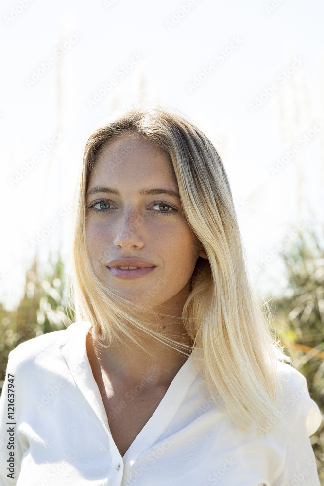Young woman outdoors, portrait Young woman outdoors, portrait