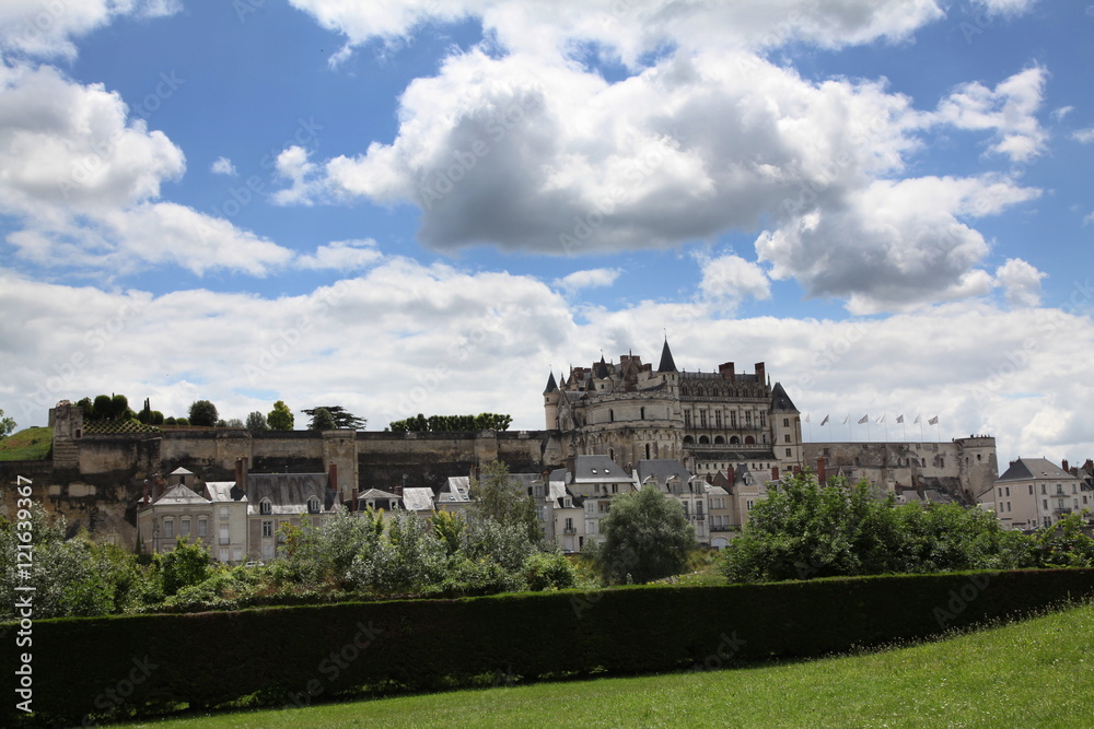 De la rive de La Loire: Château d'Amboise.