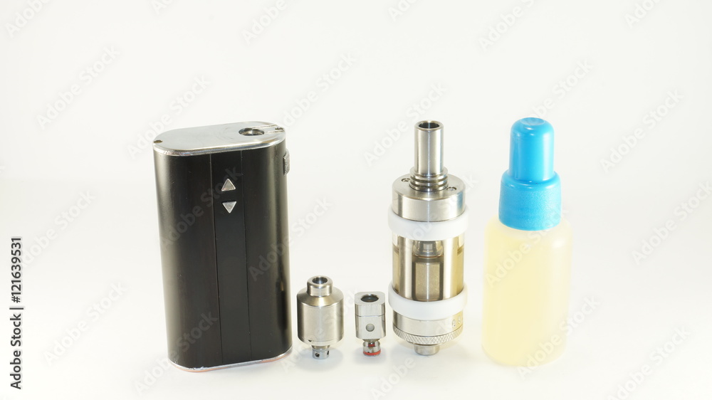 E-cigarette or vaping device isolated on white_10 E-cigarette or vaping device isolated on white_10