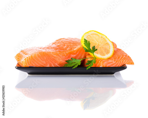 Fish Fillet on White Background