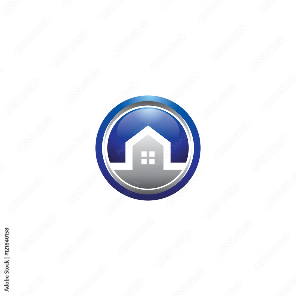 3d Home House Logo Icon 3d Home House Logo Icon
