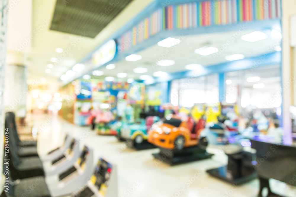 Obraz premium Abstract blur playground for kids and games center