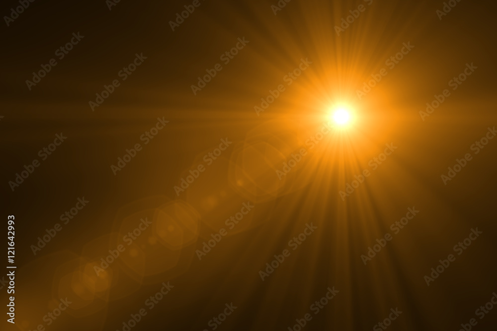 sun burst with flare