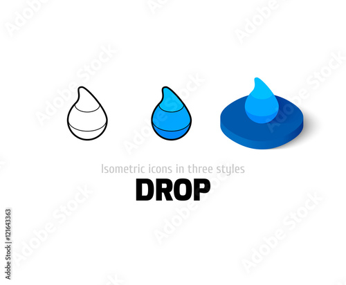 Drop icon in different style