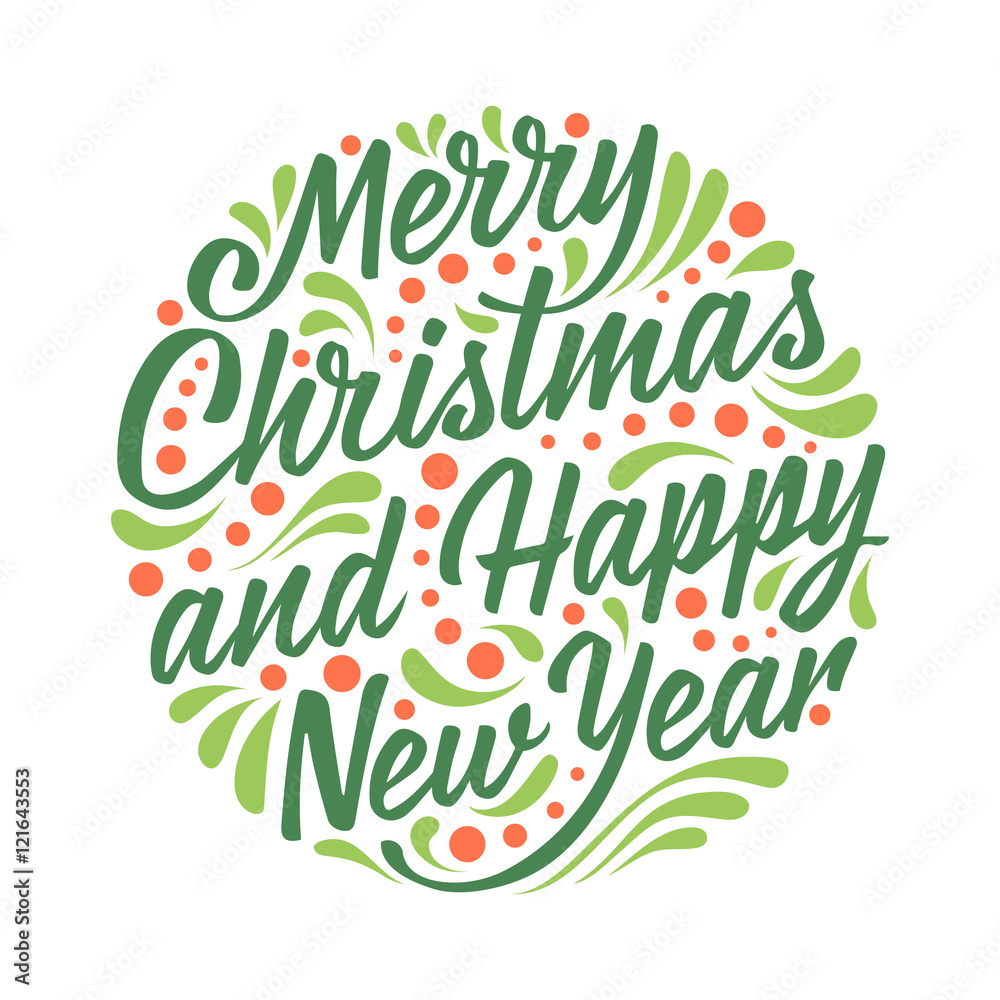 Naklejka premium Holidays greeting card with abstract doodle Christmas ball
