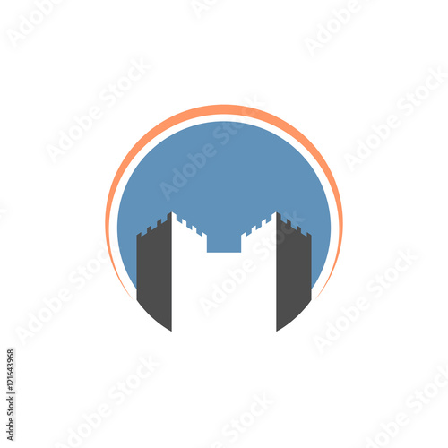 Castle Logo Vector Image Icon