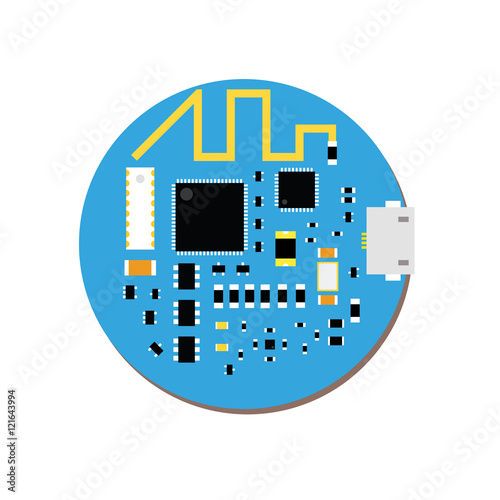 DIY electronic mini mcu and wifi board with a microcontroller