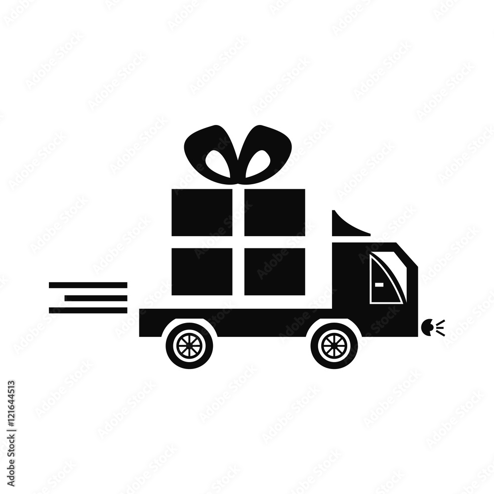 delivery of gifts icon vector