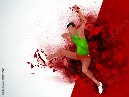 Jumping Man for Sports concept.