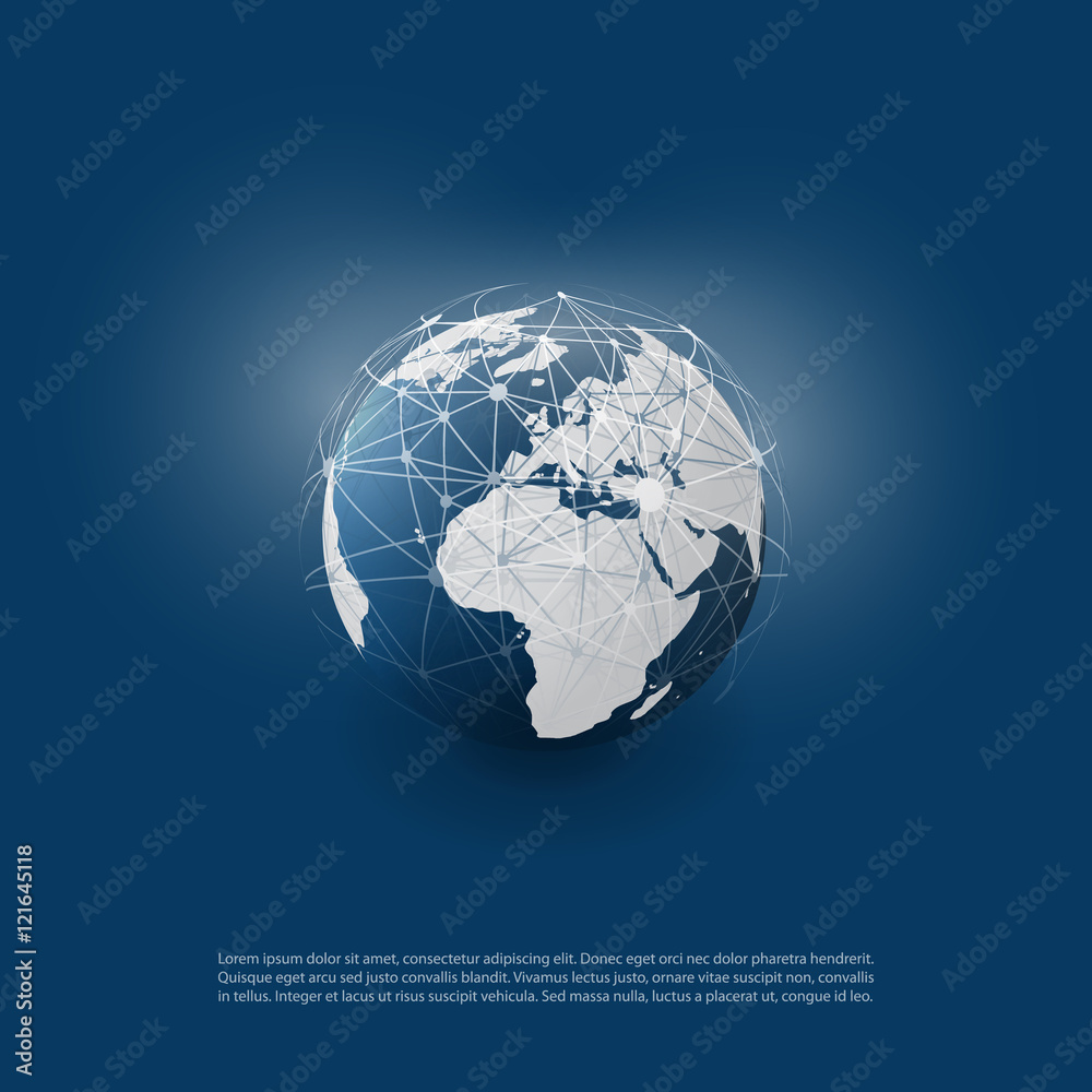 Cloud Computing and Networks with Globe - Abstract Global Digital Network Connections, Technology Concept Background, Creative Design Element Template with Wire Mesh Around Earth Cloud Computing and Networks with Globe - Abstract Global Digital Network Connections, Technology Concept Background, Creative Design Element Template with Wire Mesh Around Earth