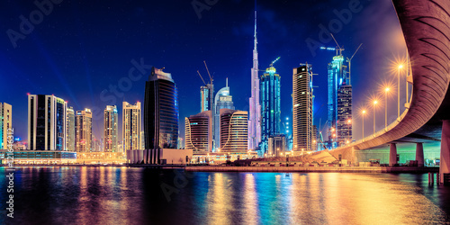 Dubai Night Landscape