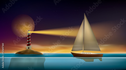 Sailing at Night
