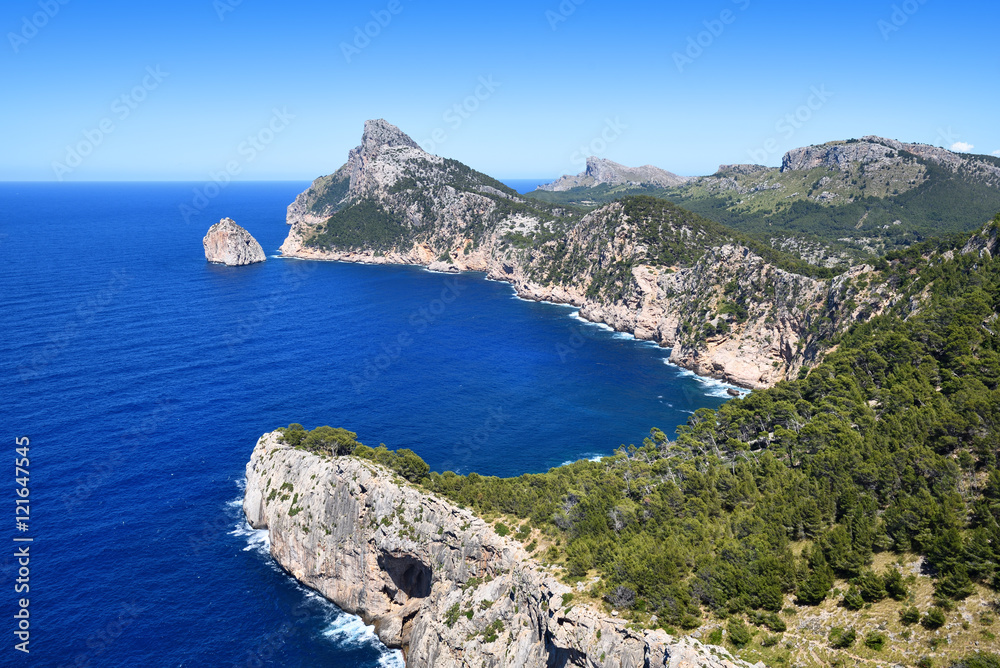 Cape Formentor on the island of Majorca in Spain Cape Formentor on the island of Majorca in Spain
