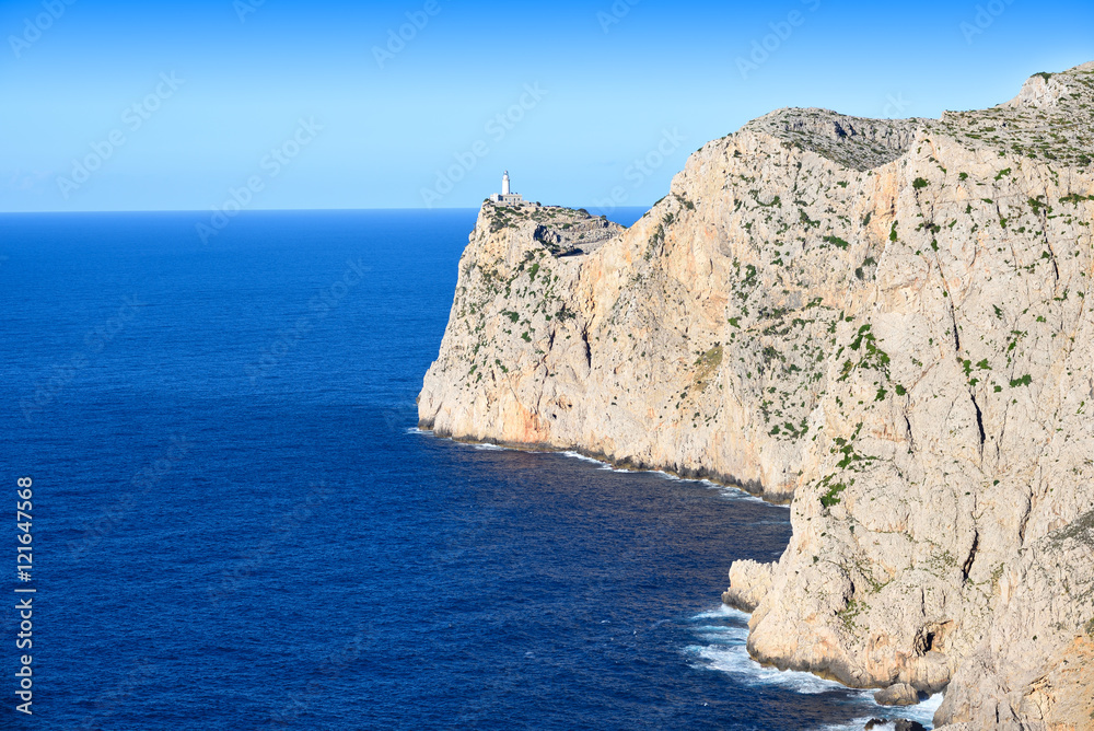 Lighthouse on the Cape Formentor on the island of Majorca