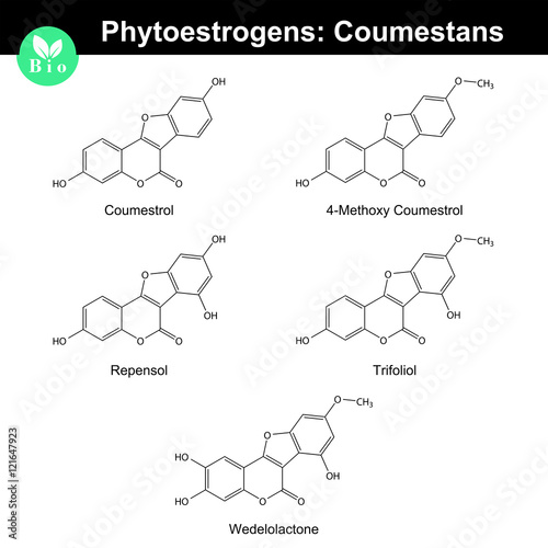 Phytoestrogens of coumestane group