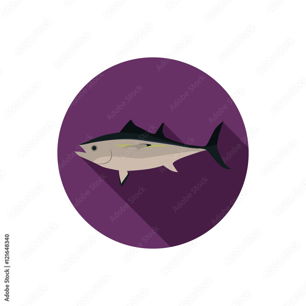 Tuna color flat icon Tuna color flat icon