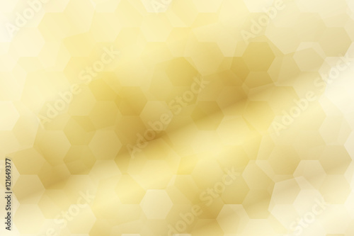 fantasy hexagons on a gold color background. vector.