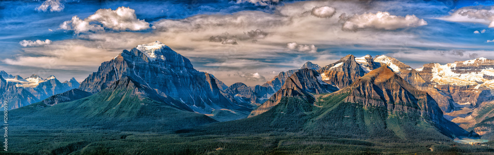 Plakat Kanada Rocky Mountains Panorama pejzaż widok