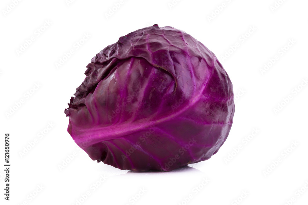 red cabbage isolated on white red cabbage isolated on white