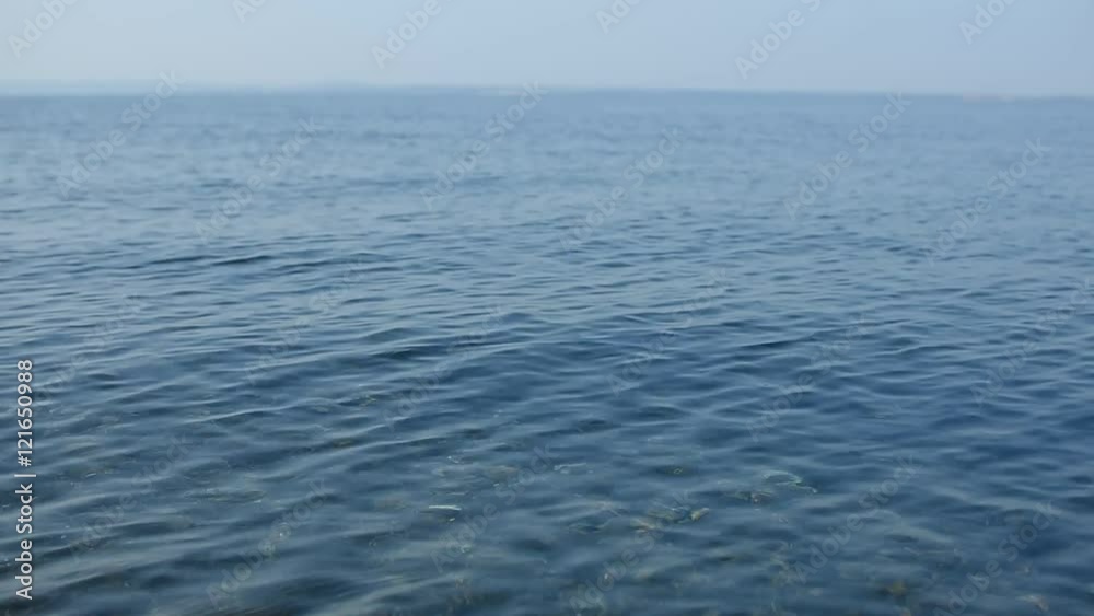 Sea Surface With Gentle Waves. Nature Background. Sea Surface With Gentle Waves. Nature Background.