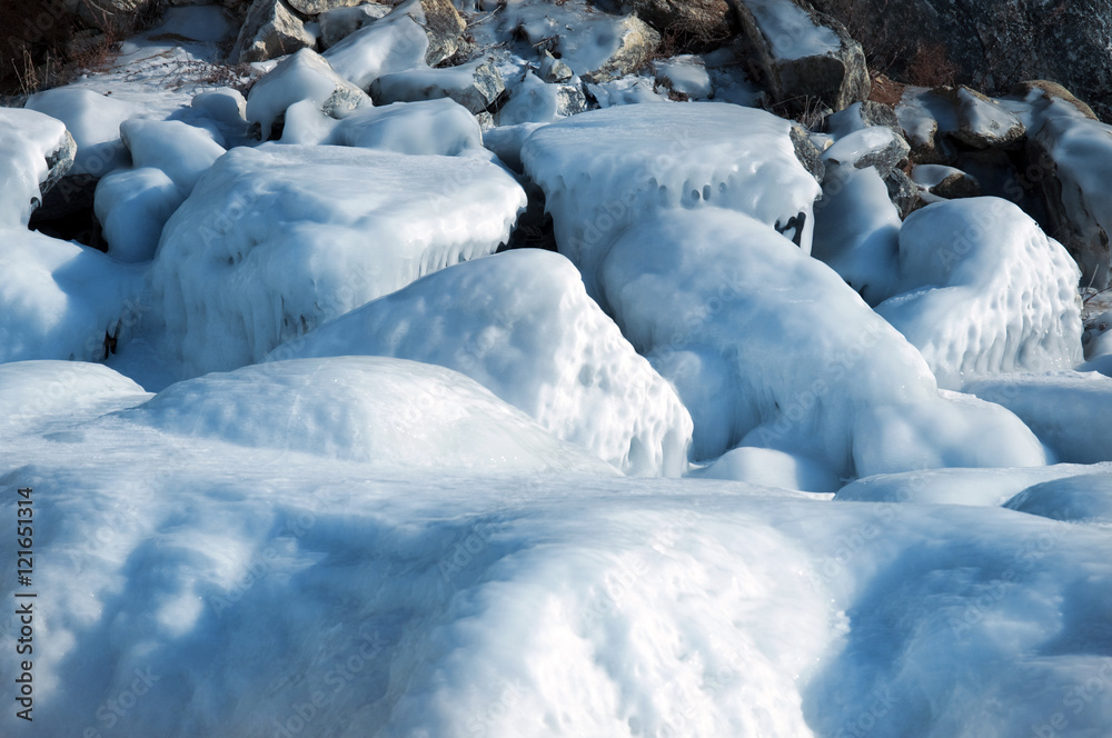 Melting glaciers. global warming. Used toning of the photo. Melting glaciers. global warming. Used toning of the photo.
