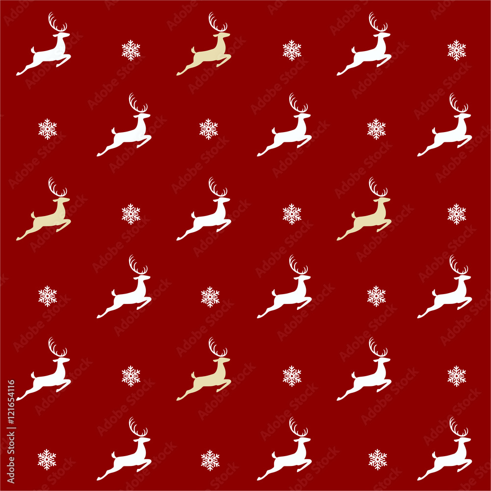 Fototapeta premium Christmas pattern, seamless design. Merry card decorat
