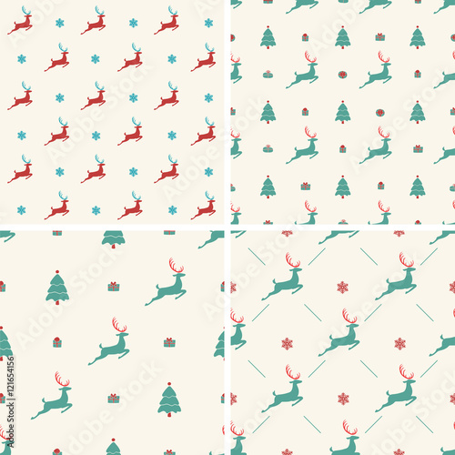 Christmas pattern, seamless design. Merry card decorat