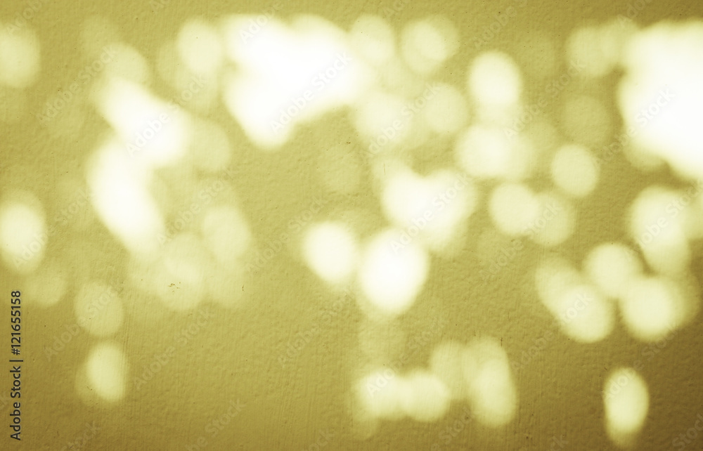 Obraz premium Background bokeh of sun light on the wall