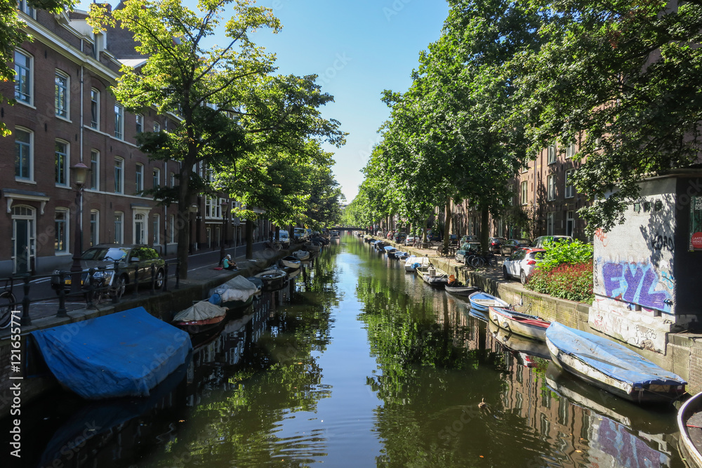 Kanal (Gracht) in Amsterdam