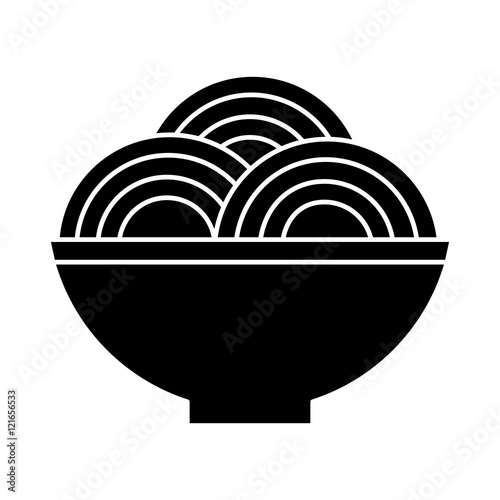 plate of spaghetti icon vector illustration design