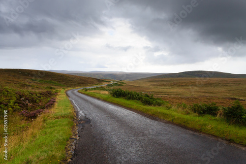 Scottish road trough countryside © elleonzebon