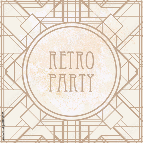 Vintage background. Retro style seamless pattern of 1920s