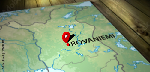 Cartina Finlandia - Rovaniemi photo