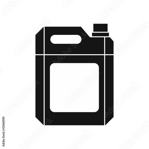 Plastic jerry can icon in simple style on a white background vector illustration