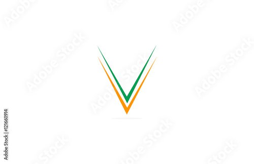 Free Download double V business logo - GFXLoad