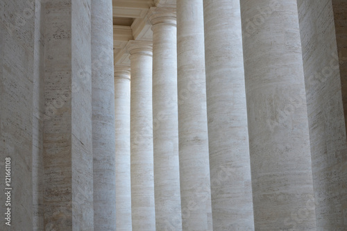 Row of marble columns