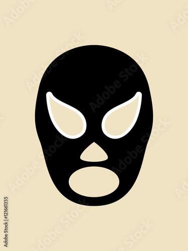 Simple graphic of a wrestler mask