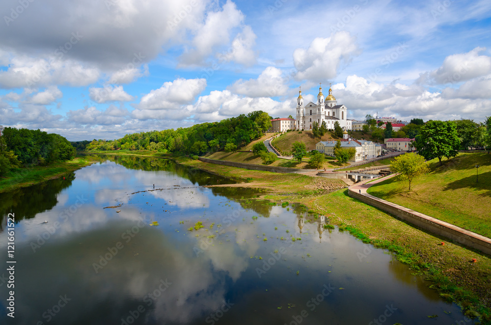 Holy Assumption Cathedral on Uspenskaya mountain above Western Dvina, Vitebsk, Belarus