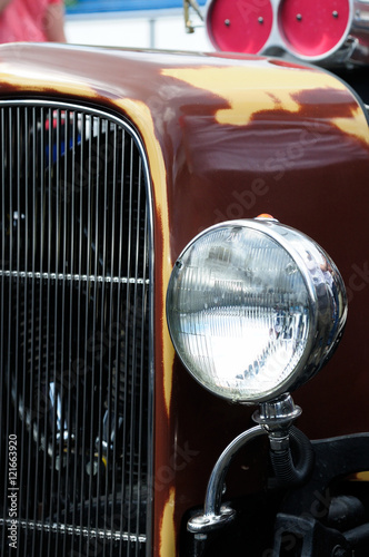 part of vintage sport car. photo toned © Евгений Кожевников