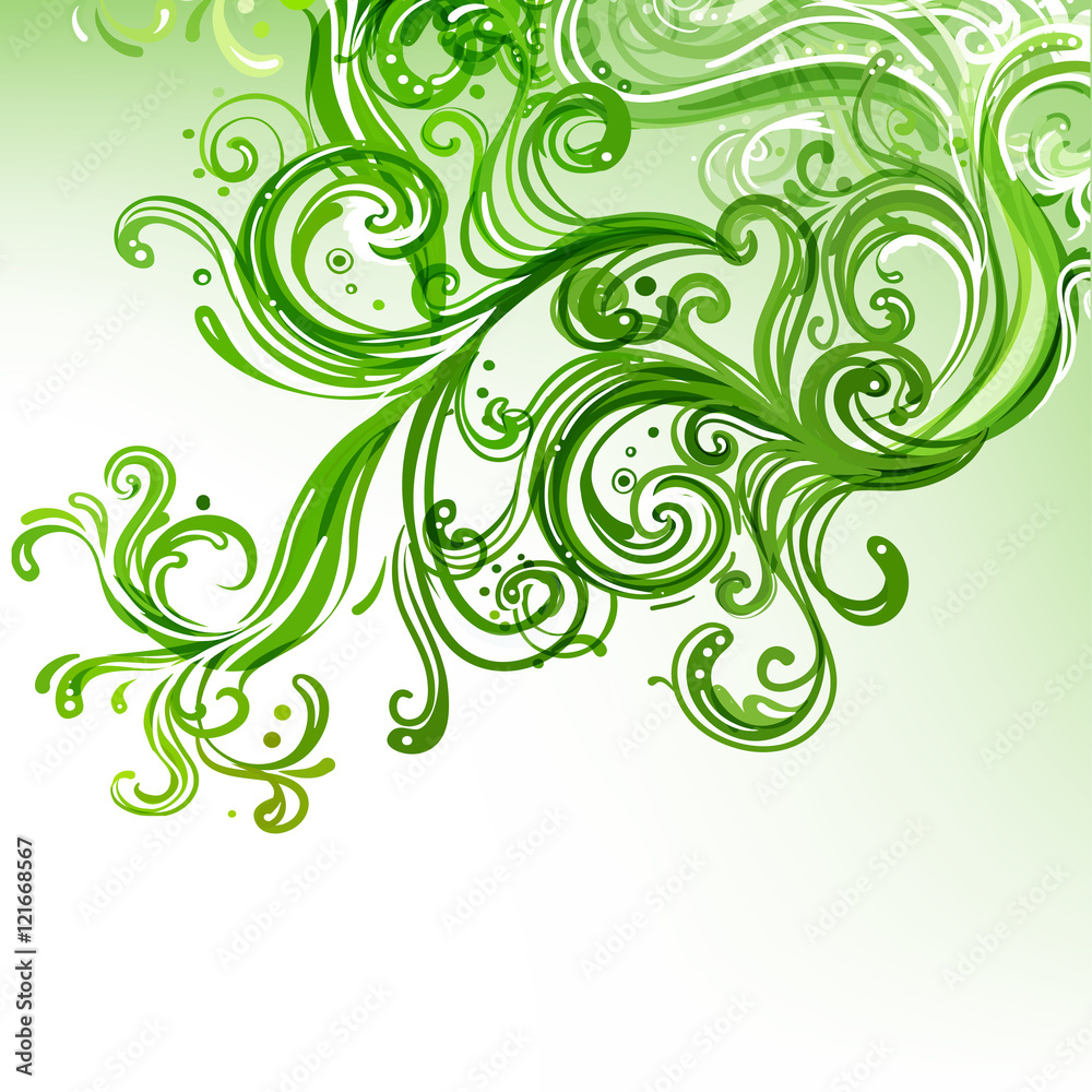 Frosty window. Christmas pattern frame. Vector illustration.