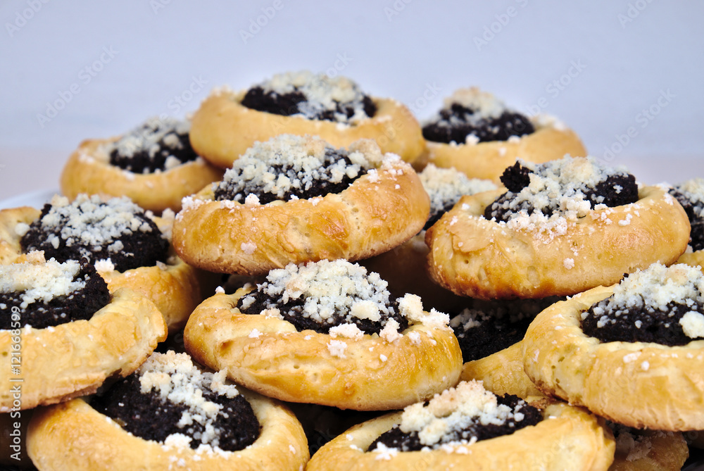 Homemade cakes with poppy seeds Homemade cakes with poppy seeds
